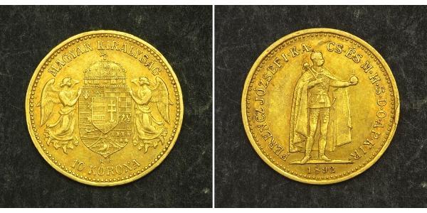 10 Krone 匈牙利王国 金 弗朗茨·约瑟夫一世 (1830 - 1916)