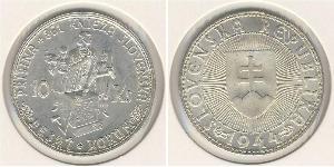 10 Krone Slovakia 銀 