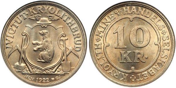 10 Krone Greenland 銅/镍 