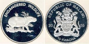 10 Kwacha Malawi Argento 