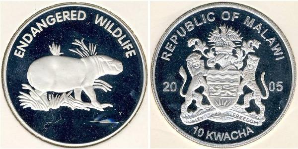 10 Kwacha Malawi Argento 
