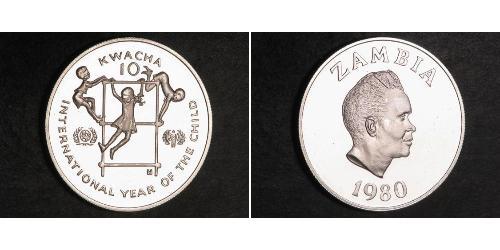10 Kwacha Zambia (1964 - ) Argento 