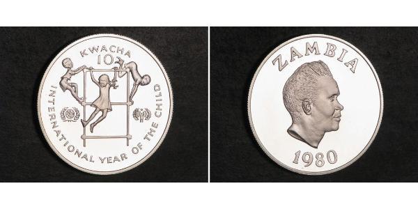 10 Kwacha 赞比亚 銀 