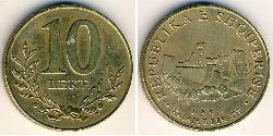 10 Lek Albanien Messing 