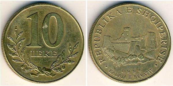 10 Lek Albanien Messing 