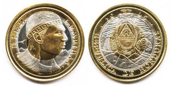 10 Lempira Honduras Bimetal 