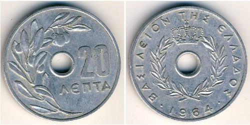 10 Lepta Regno di Grecia (1944-1973) Alluminio 