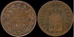 10 Lepta 希臘王國 銅 奥托一世 (希腊) (1815 - 1867)