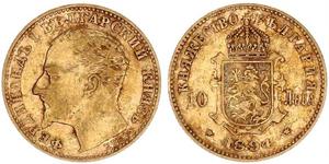 10 Lev Bulgaria Gold Ferdinand I of Bulgaria (1861 -1948)