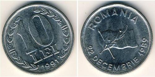 10 Lev Rumänien Nickel/Stahl 