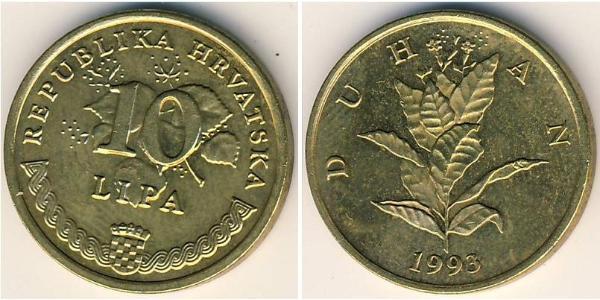 10 Lipa Croatia Brass 