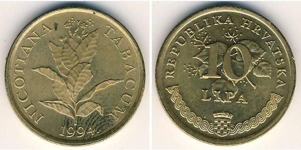10 Lipa Kroatien Messing 