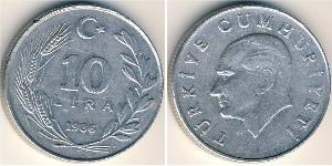 10 Lira Turchia (1923 - ) Alluminio 