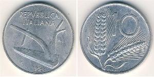 10 Lira Italia (1946 - ) Aluminio 