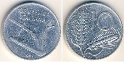 10 Lira Italie (1946 - ) Aluminium 