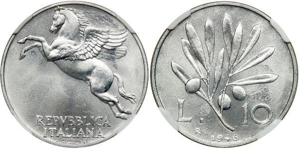 10 Lira Italy Aluminium 