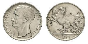10 Lira Kingdom of Italy (1861-1946) Argent Victor-Emmanuel III d