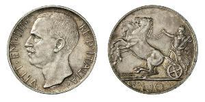 10 Lira Kingdom of Italy (1861-1946) Argent Victor-Emmanuel III d