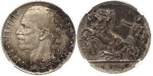 10 Lira Kingdom of Italy (1861-1946) Argent Victor-Emmanuel III d