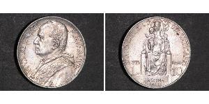 10 Lira Vatican (1926-) Argent Pope Pius XI (1857 - 1939)