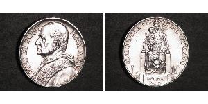 10 Lira Vatican (1926-) Argent Pope Pius XI (1857 - 1939)