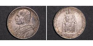 10 Lira Vatican (1926-) Argent Pope Pius XI (1857 - 1939)