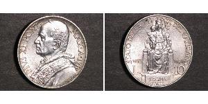 10 Lira Vatican (1926-) Argent Pope Pius XI (1857 - 1939)