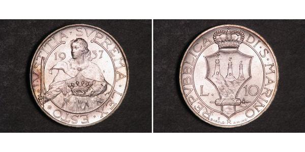 10 Lira San Marino Argento 