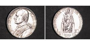 10 Lira Vaticano (1926-) Argento Pope Pius XI (1857 - 1939)