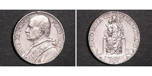 10 Lira Vaticano (1926-) Argento Pope Pius XI (1857 - 1939)