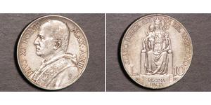 10 Lira Vatikan (1926-) Silber Pope Pius XI (1857 - 1939)