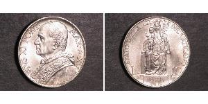 10 Lira Vatikan (1926-) Silber Pope Pius XI (1857 - 1939)