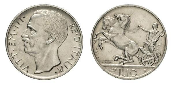 10 Lira Kingdom of Italy (1861-1946) Silver Victor Emmanuel III of Italy (1869 - 1947)