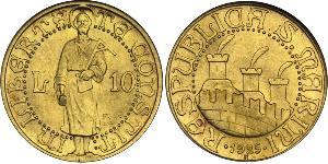 10 Lira San Marino 金 