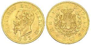 10 Lira 意大利王國 (1861-1946) 金 维托里奥·埃马努埃莱二世