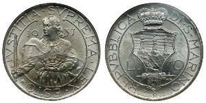 10 Lira San Marino 銀 