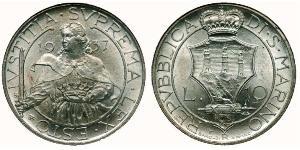 10 Lira San Marino 銀 