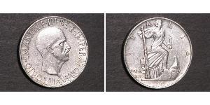 10 Lira 意大利王國 (1861-1946) 銀 Vittorio Emanuele III (1869 - 1947)