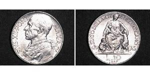 10 Lira 梵蒂冈 銀 Pope Pius XII  (1876 - 1958)