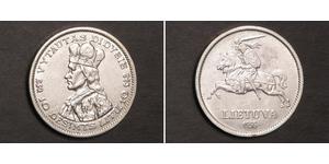 10 Litas Lituanie (1991 - ) Argent Vytautas le Grand