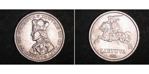 10 Litas Lituanie (1991 - ) Argent Vytautas le Grand