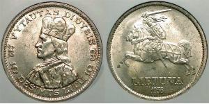 10 Litas Lituanie (1991 - ) Argent Vytautas le Grand