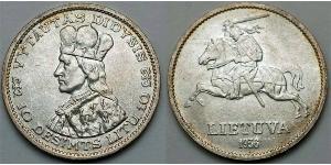 10 Litas Lituanie (1991 - ) Argent Vytautas le Grand