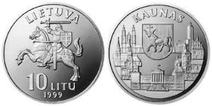 10 Litas Lituanie (1991 - ) Cuivre/Nickel 