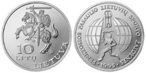 10 Litas Litauen (1991 - ) Kupfer/Nickel 