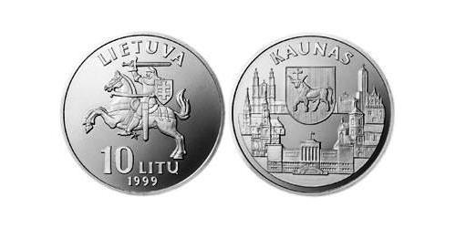 10 Litas Lituania (1991 - ) Níquel/Cobre 