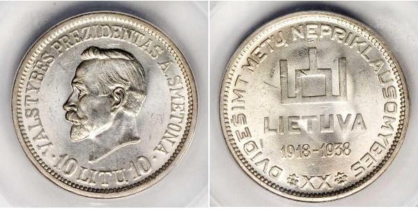 10 Litas Lituania (1991 - ) Plata 