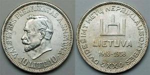 10 Litas Litauen (1991 - ) Silber 