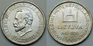 10 Litas Lithuania (1991 - ) Silver 
