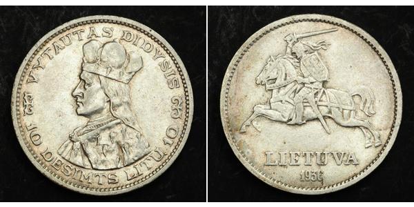 10 Litas 立陶宛 銀 维陶塔斯